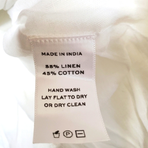 Hill House the mila dress white linen medium - Picture 9 of 9